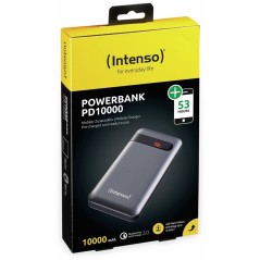 Intenso Powerbank PD10000 - 10000mAh Black Power Bank | Compact & Fast Charging Solution